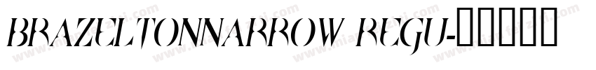 BrazeltonNarrow Regu字体转换